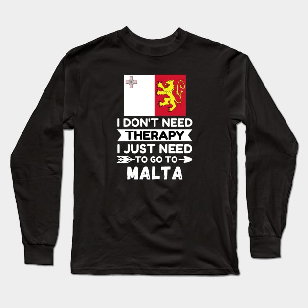 Malta Long Sleeve T-Shirt by footballomatic